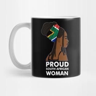 Proud South African Woman, South Africa Flag Mug